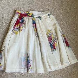 Twinkle by Wenlan Anthropologie Floral Skirt